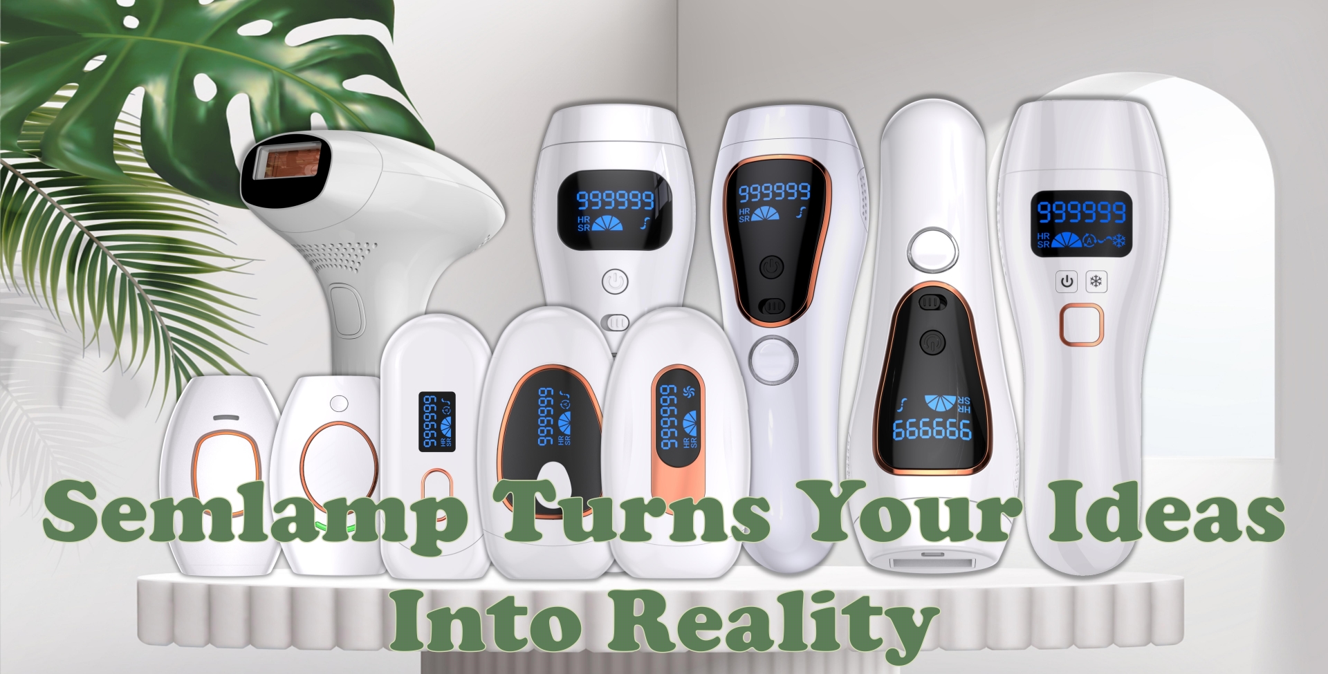 Family Photo of Semlamp Household IPL Hair Removal Device.